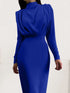 'Zosia' Ruched Turtleneck Dress - Celes Fashion
